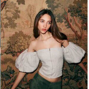 Reformation Thayer Top Natural - Size 10